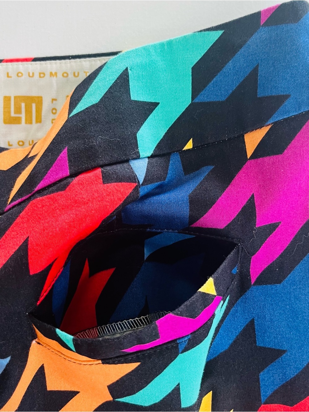 Loudmouth Golf Woman “Razzle Dazzle Black” Houndstooth Embroidered Logo Skort 10 - Picture 6 of 8